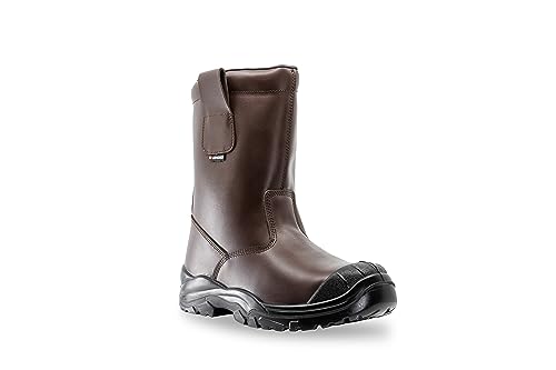 Lendeo Polar Brown S3 CI SRC Stiefel Braun gefüttert Sicherheitsschuh Arbeitsstiefel, Größe:37 EU von Lendeo