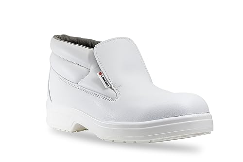 Lendeo Prema S2 hoch weiß Sicherheitsschuhe Arbeitsschuhe Kochschuhe Pflege, Größe:35 EU von Lendeo