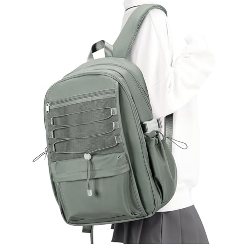 Schulrucksack Teenager Mädchen Jungen Schule Rucksack Damen Herren,Leichter Schultasche Mädchen,15.6 Zoll Universität Schulranzen Rucksack mit Laptopfach,School Bag Backpack for women men（Grün） von Lendolk