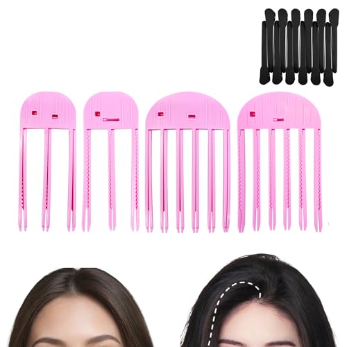 Violette Haarvolumen-Clips für Damen, flauschiger Pony, Windformung, Stylingkamm, einfache hohe Krone, Volumengebung, sofortiges Anheben der Wurzeln, keine Falten, 4 Kämme und 12 Haarspangen Violette Haarvolumen-Clips für Damen, flauschiger Pony, Windformung, Stylingkamm, einfache hohe Krone, Volumengebung, sofortiges Anheben der Wurzeln, keine Falten, 4 Kämme und 12 Haarspangen von Lengnuantazhi