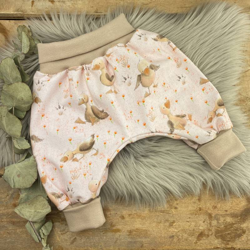 Pumphose Gr. 56/62 Goldige Gans von LenisHandmade