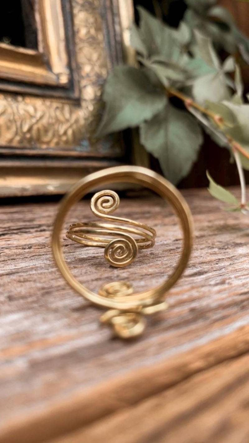 Fingerring Gehämmert von LenisartDesign