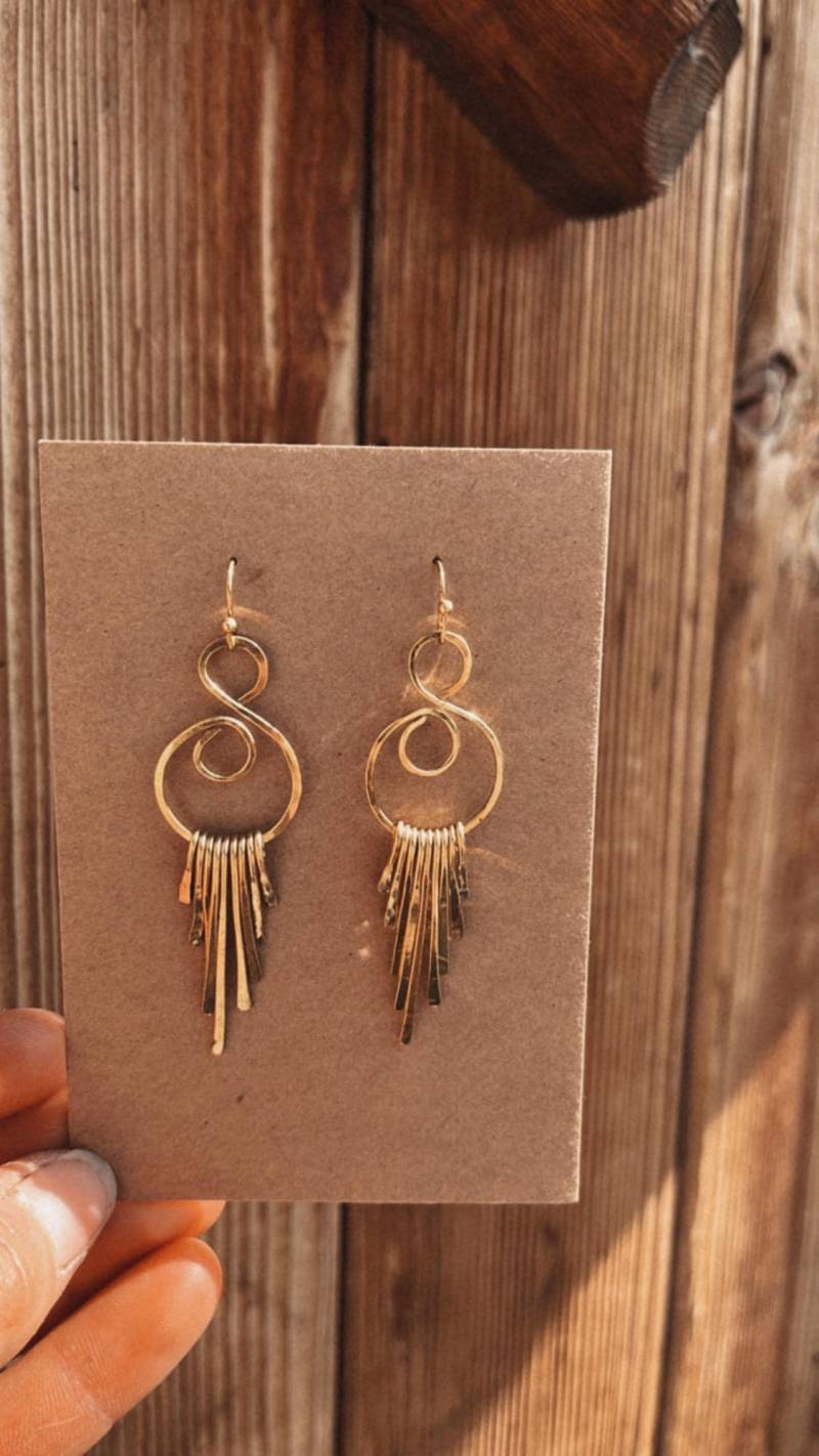 Handgefertigte Messingohrringe von LenisartDesign