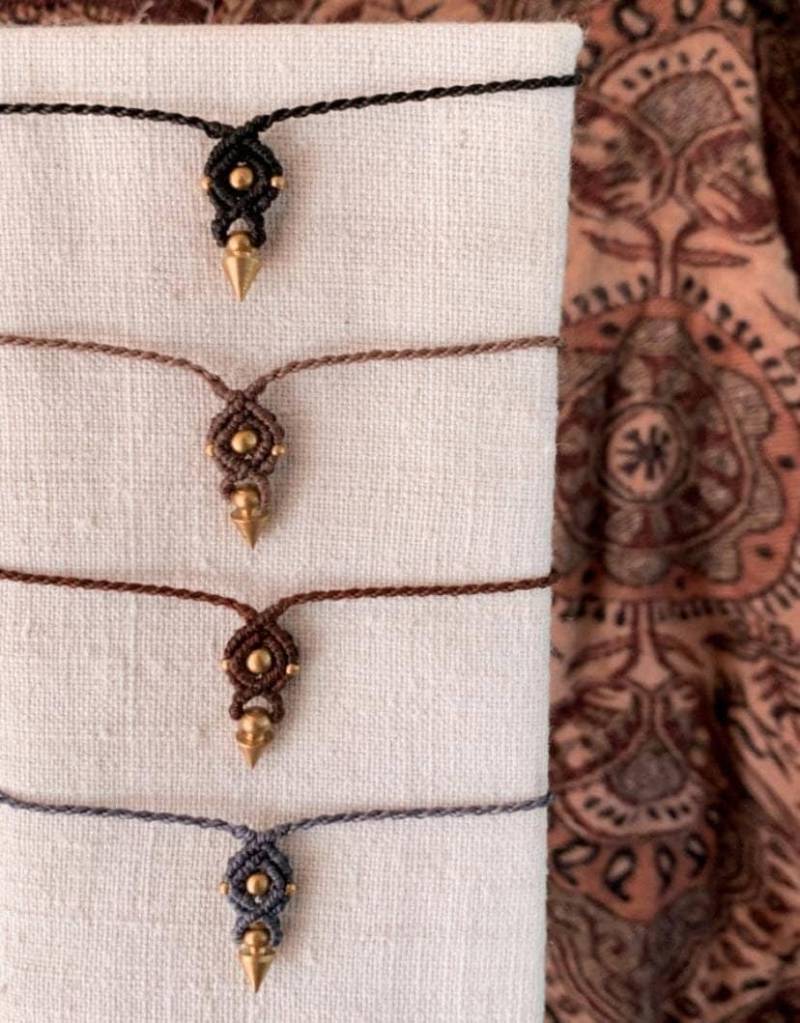 Makrameehalskettenfein von LenisartDesign