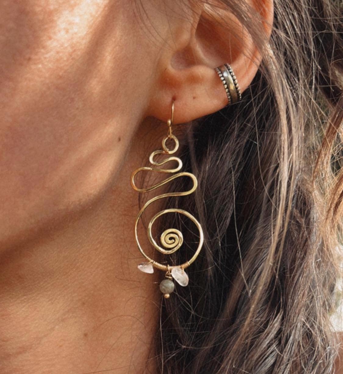 Messingohrringe von LenisartDesign