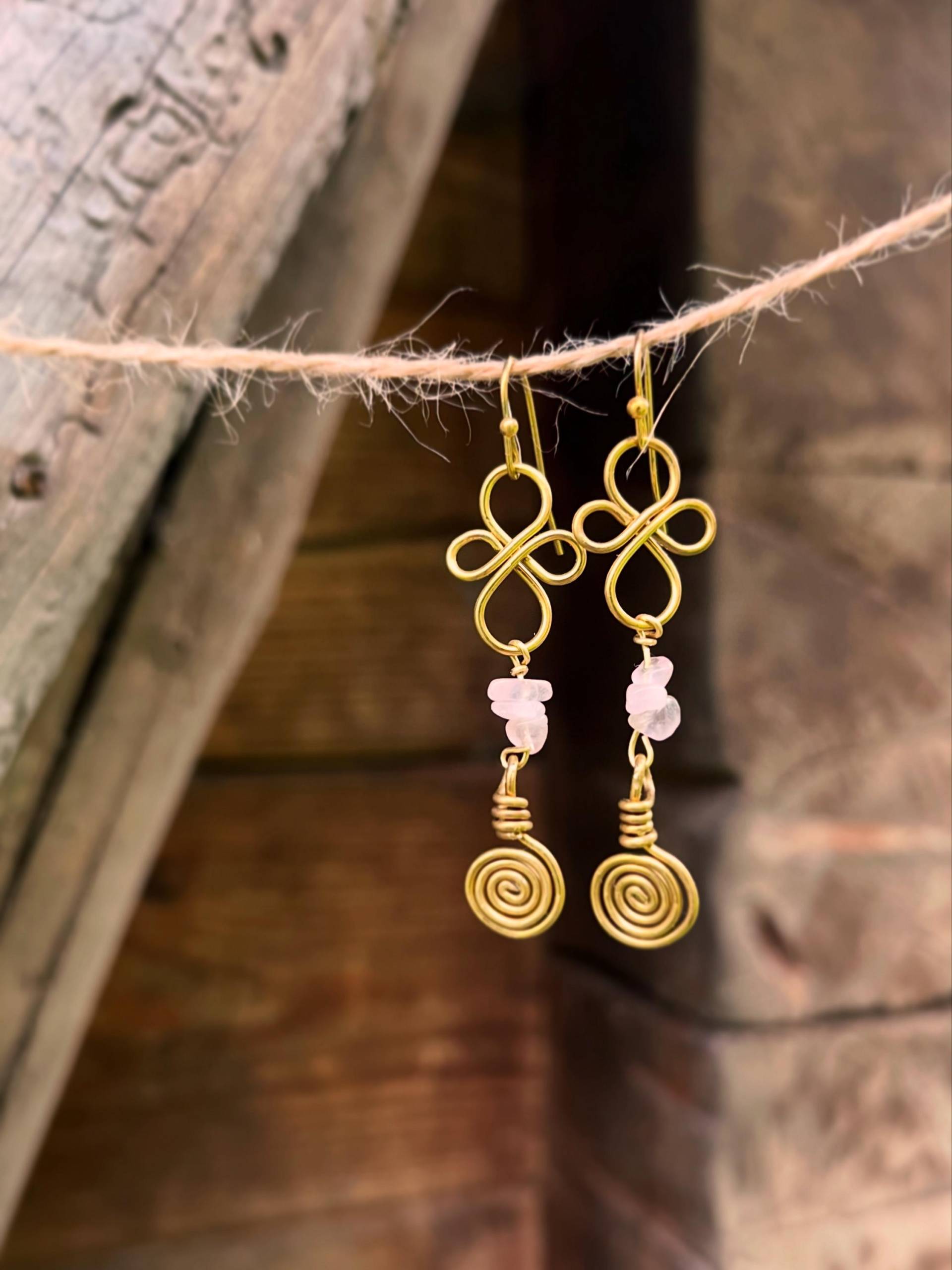 Messingohrringe von LenisartDesign