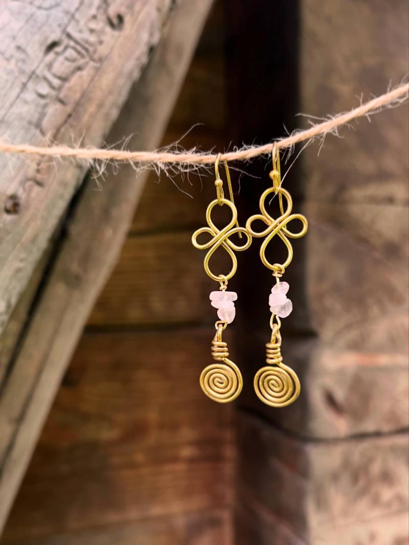 Messingohrringe von LenisartDesign