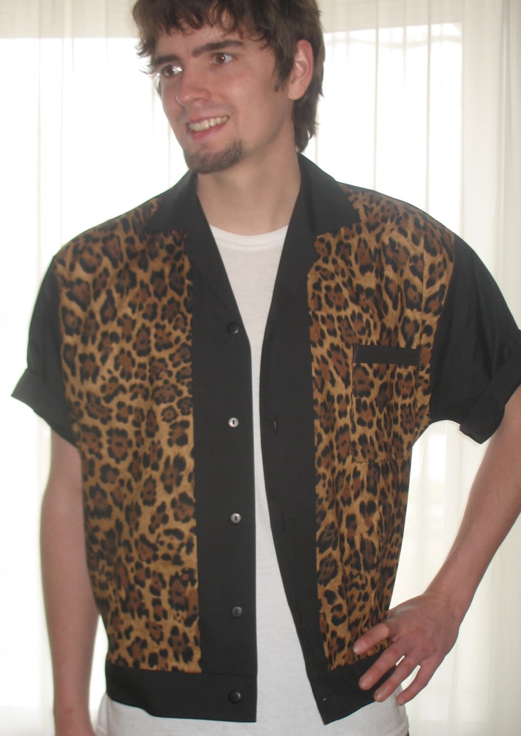 Herren Rockabilly Shirt Jac Leopard Animal Print Herren Rockabilly Shirt Jac Leopard Animal Print von LennyShirts