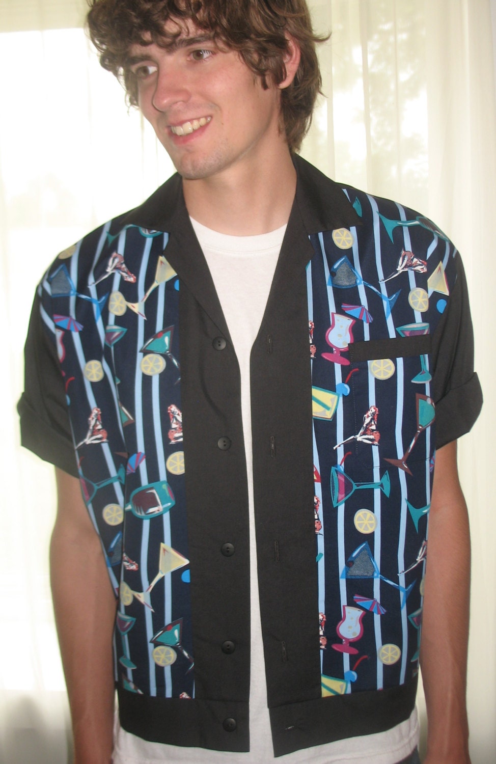 Herren Rockabilly Shirt Jac Nachtclub Cocktail Bar Herren Rockabilly Shirt Jac Nachtclub Cocktail Bar von LennyShirts