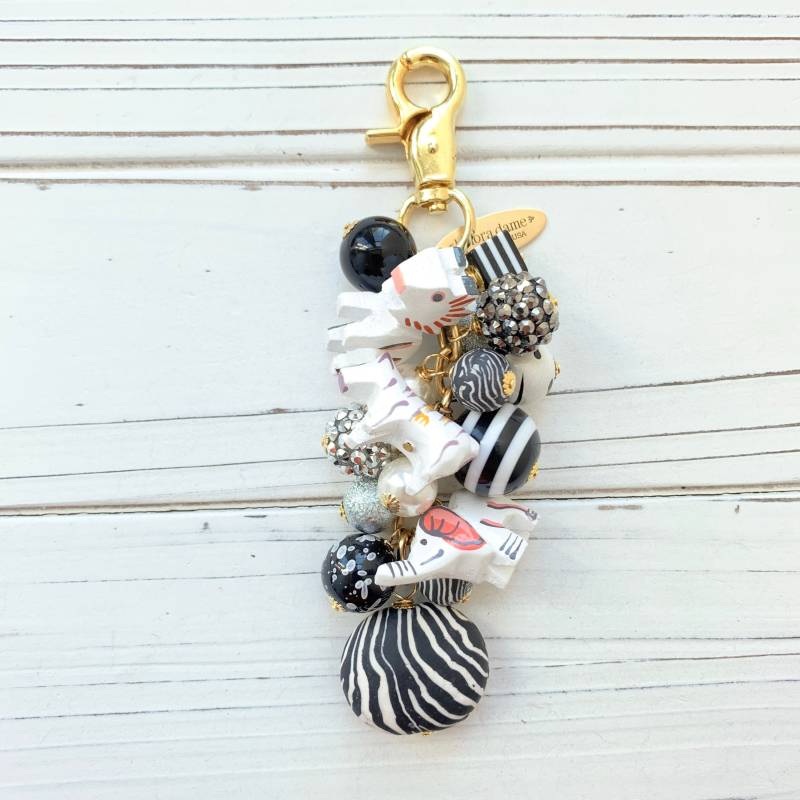 Lenora Dame Zebra Print Tier Geldbörse Charm von LenoraDameStudio