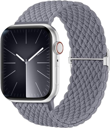 Lenrao Kompatibel mit Apple-Watch-Armbändern für Damen und Herren, geflochtenes Nylon-Armband für Apple Watch, 44 mm, 45 mm, 49 mm, 42 mm, 41 mm, 40 m, 38 mm, dehnbares Sportarmband für iWatch-Bänder von Lenrao