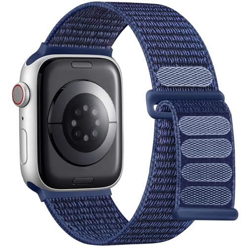 Lenrao Kompatibel mit den Apple Watch-Armbändern 44 mm, 45 mm, 42 mm, 49 mm, weiches Nylon-Sportarmband, kompatibel mit Apple Watch-Armband für Herren, kompatibel mit iWatch-Armbändern der Serie SE von Lenrao