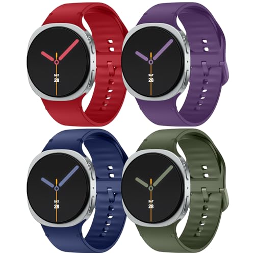 Lenrao Sportarmband für Samsung Galaxy Watch 8, klassisch, keine Lücken, weiches Silikonarmband, ein Klick, wasserdichter Ersatz für Damen und Herren von Lenrao