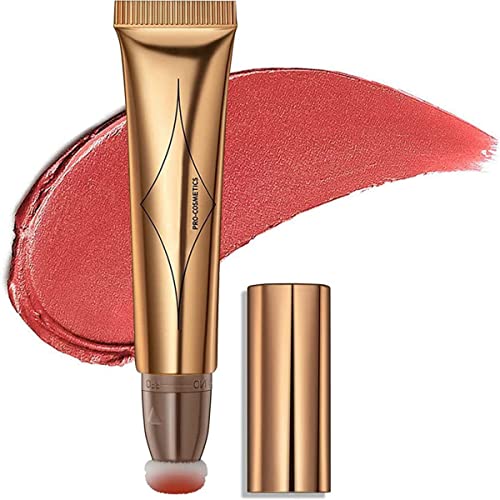 Lenvias Kontur Beauty Wand,Gesichts Highlighter mit Kissen Applicator befestigt,Flüssiges Gesichts Make-up Concealer Pen Schimmer Lange Anhaltende Rouge-Stift Seidige Schönheitsstab (#03) von Lenvais