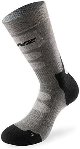 LENZ Unisex Trekking 8.0 Socken, 20-Anthrazit/Silber, 35 von Lenz