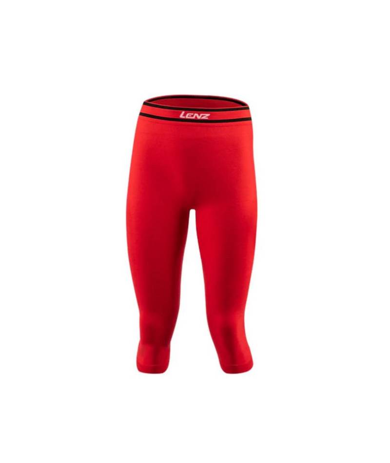 Lenz 3/4-Hose Funktionsunterwäsche 3/4 Hose Merino 6.0 rot Damen von Lenz