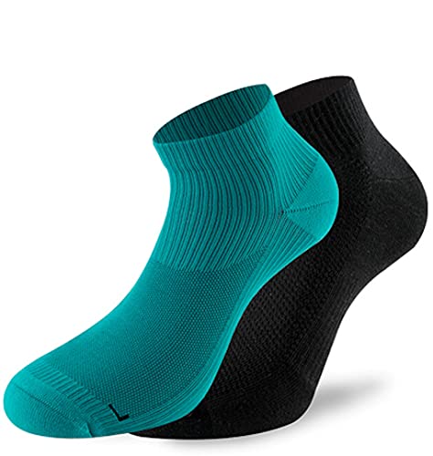 Lenz Unisex 3.0 Running Calcetines Socken, Schwarz/Dunkelgrün, 42-44 von Lenz