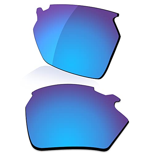 LenzReborn Polarisierte Gläser, Ersatz für Rudy Project Stratofly Sonnenbrille – weitere Optionen, Eisblau – polarisiert, verspiegelt, Einheitsgröße von LenzReborn