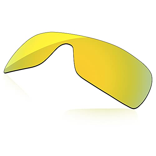LenzReborn Polarisierte Linse Ersatz für Oakley Batwolf OO9101 Sonnenbrille – mehr Optionen Gr. Einheitsgröße, Vergoldet gelb – polarisiert verspiegelt von LenzReborn
