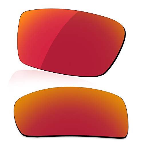 LenzReborn Polarisierte Linse Ersatz für Oakley Eyepatch 2 OO9136 Sonnenbrille – mehr Optionen Gr. Einheitsgröße, Feuerrot – polarisiert, verspiegelt von LenzReborn