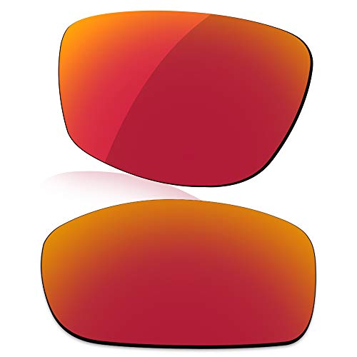LenzReborn Polarisierte Linse Ersatz für Oakley Fives Squared Sonnenbrille – mehr Optionen Gr. Einheitsgröße, Feuerrot – polarisiert, verspiegelt von LenzReborn