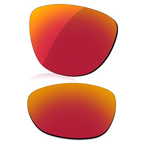 LenzReborn Polarisierte Linse Ersatz für Oakley Frogskins OO9013 Sonnenbrille – mehr Optionen Gr. Einheitsgröße, Feuerrot – polarisiert, verspiegelt von LenzReborn
