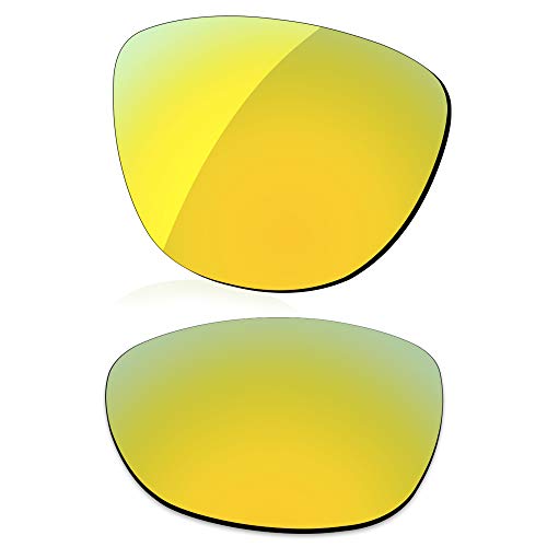 LenzReborn Polarisierte Linse Ersatz für Oakley Frogskins OO9013 Sonnenbrille – mehr Optionen Gr. Einheitsgröße, Vergoldet gelb – polarisiert verspiegelt von LenzReborn
