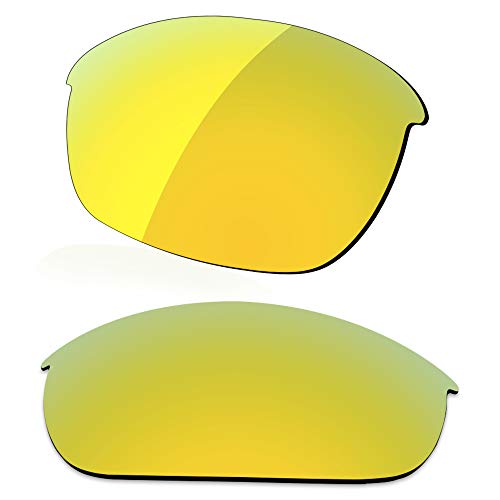 LenzReborn Polarisierte Linse Ersatz für Oakley Half Jacket 2.0 OO9144 Sonnenbrille – mehr Optionen Gr. Einheitsgröße, Vergoldet gelb – polarisiert verspiegelt von LenzReborn