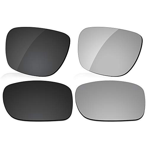 LenzReborn Polarisierte Linse Ersatz für Oakley Holbrook Mix OO9384 Sonnenbrille – mehr Optionen Gr. Einheitsgröße, Dunkelschwarz + Silbernes Titan LenzReborn Polarisierte Linse Ersatz für Oakley Holbrook Mix OO9384 Sonnenbrille – mehr Optionen Gr. Einheitsgröße, Dunkelschwarz + Silbernes Titan von LenzReborn