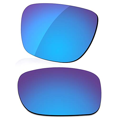 LenzReborn Polarisierte Linse Ersatz für Oakley Holbrook Mix OO9384 Sonnenbrille – mehr Optionen Gr. Einheitsgröße, Eisblau – polarisiert, verspiegelt von LenzReborn