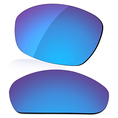 LenzReborn Polarisierte Linse Ersatz für Oakley Monster Dog Sonnenbrille – mehr Optionen Gr. Einheitsgröße, Eisblau – polarisiert, verspiegelt von LenzReborn