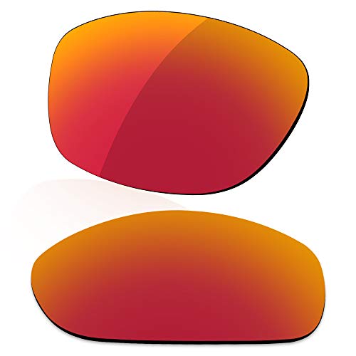 LenzReborn Polarisierte Linse Ersatz für Oakley Pit Bull OO9127 Sonnenbrille – mehr Optionen Gr. Einheitsgröße, Feuerrot – polarisiert, verspiegelt von LenzReborn