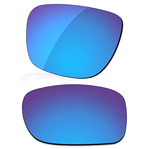 LenzReborn Polarisierte Linse Ersatz für RayBan RB4165-54 Justin Sonnenbrille – mehr Optionen Gr. Einheitsgröße, Eisblau – polarisiert, verspiegelt von LenzReborn