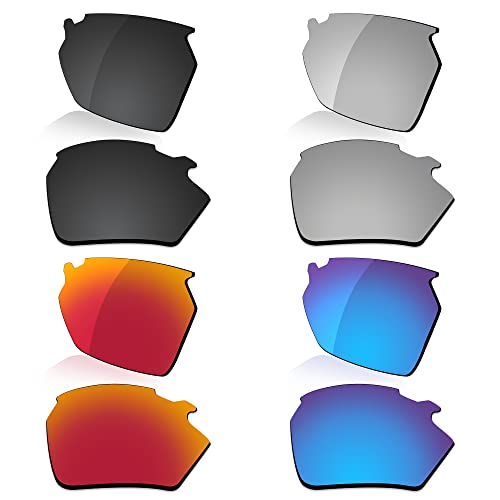 LenzReborn Polarisierte Linse Ersatz für Rudy Project Stratofly Sonnenbrille - Weitere Optionen, Dunkelschwarz + Silbergrau + Feuerrot + Eisblau, Einheitsgröße LenzReborn Polarisierte Linse Ersatz für Rudy Project Stratofly Sonnenbrille - Weitere Optionen, Dunkelschwarz + Silbergrau + Feuerrot + Eisblau, Einheitsgröße von LenzReborn