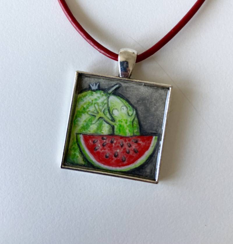 Kunzt Am Hals, Herzanhänger, Kunst, Original, Anhänger Bronze, Mit Originalzeichnung, Lederband, Messing Kunzt Am Hals, Herzanhänger, Kunst, Original, Anhänger Bronze, Mit Originalzeichnung, Lederband, Messing von Lenzkunzt