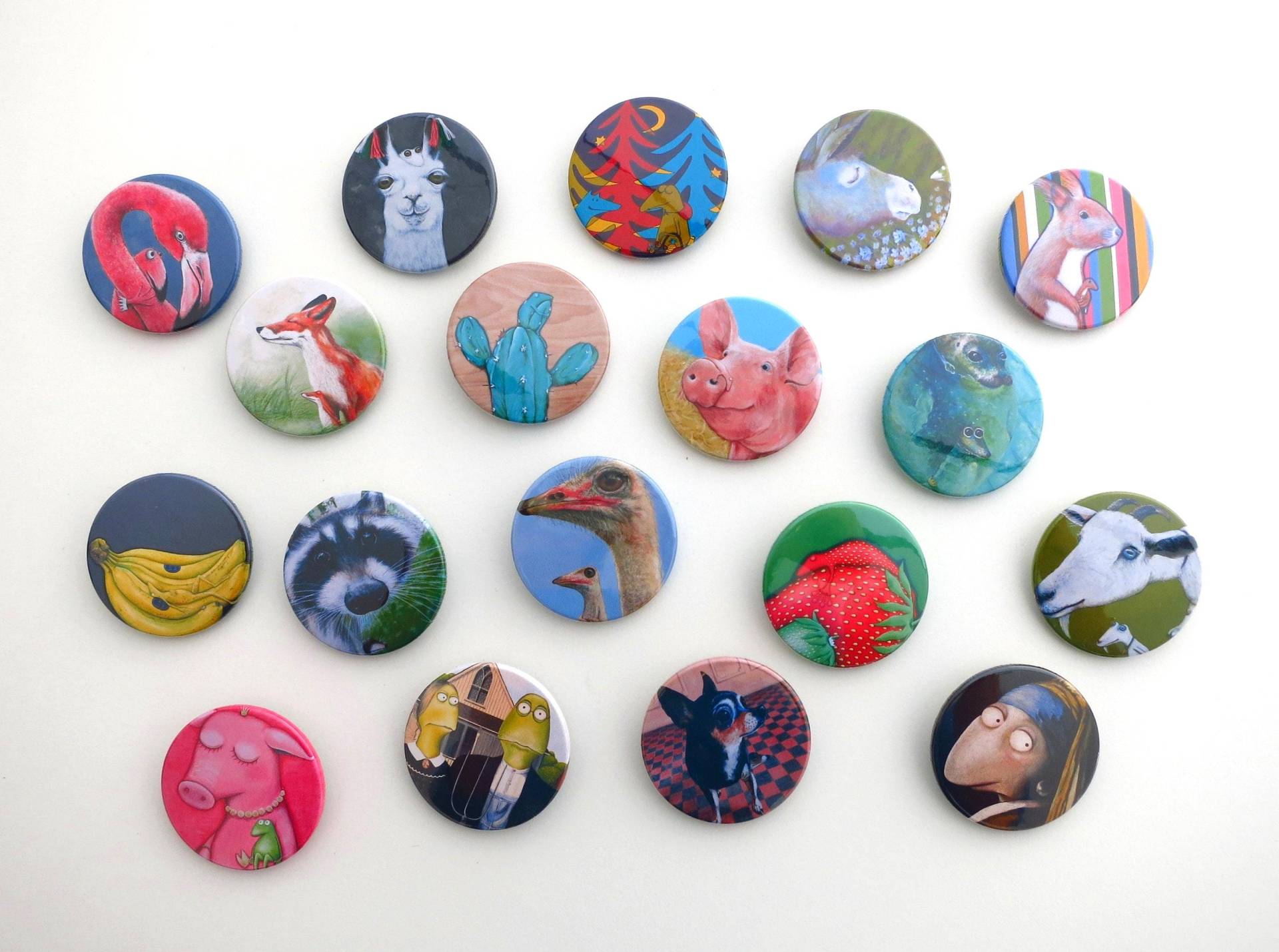 Kunzt Am Kragen - 10 Aus 18, Buttons, Anstecker, Pin, Frosch Button, Pins, Froschbutton, Froschkönig, Brosche von Lenzkunzt