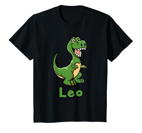 Dino Dinosaurier Name Leo Jungs Geschenk T-Shirt Dino Dinosaurier Name Leo Jungs Geschenk T-Shirt von Leo Dino Name Geschenk