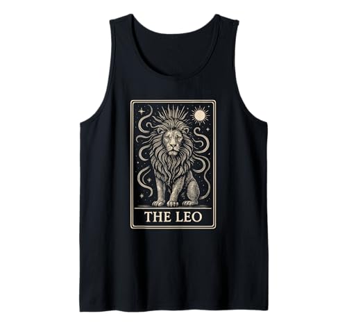 Herren Löwe Tarotkarte Horoskop Astrologie Sternzeichen Tank Top Herren Löwe Tarotkarte Horoskop Astrologie Sternzeichen Tank Top von Leo Zodiac Astrology Sign