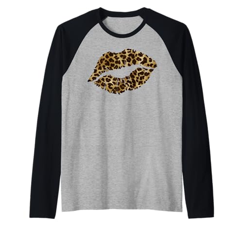 Leopard Lippen Frauen Gepard Animal Print Leo Muster Damen Raglan Leopard Lippen Frauen Gepard Animal Print Leo Muster Damen Raglan von Leo damen bekleidung