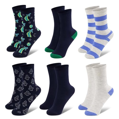 Leo & Emma Socken Set 6 Paar für Kinder verschiedene Größen von Leo & Emma
