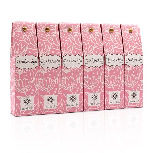 Leo & Lilo Naturkosmetik Handcreme Geschenk - 6er-Set (6 x 20 ml) - Dankeschön - Einzeln verpackt - Pflegt trockene Hände - Bio-Qualität von Leo & Lilo