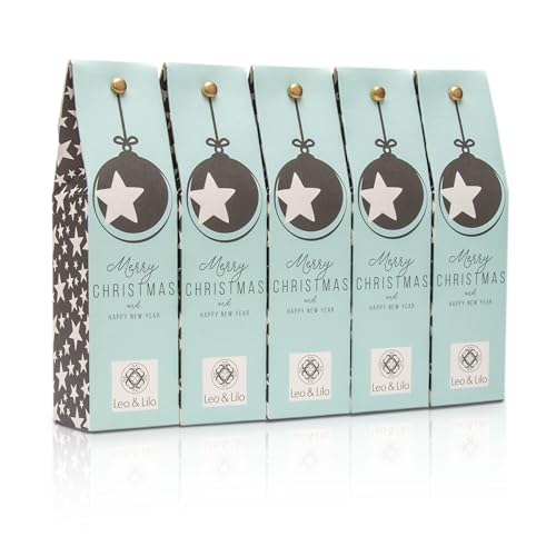 Leo & Lilo Hand- und Bodylotion Set mit Bio Aloe Vera – Weihnachtsgeschenkset Merry Christmas - 5 x 50 ml – Liebevoll einzeln verpackt – Pflegeerlebnis für Hände & Körper von Leo & Lilo