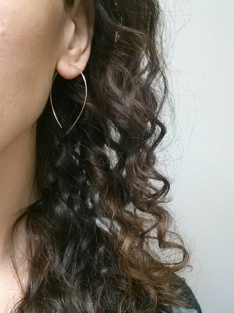 Hoop, Ohrringe Zum Durchziehen, 14 K Gold Filled, Offene Threader Ohrringe, Minimalist Hoop, Ohrringe Zum Durchziehen, 14 K Gold Filled, Offene Threader Ohrringe, Minimalist von LeoEleven