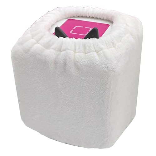 LeoTube Plüsch Cover für Toniebox Audio Player Starter Set, Schutzhülle Hülle Kompatibel mit Tonie Box, Geschichtenerzählspielzeug Zubehör (nur Hülle) (Weiß) von LeoTube