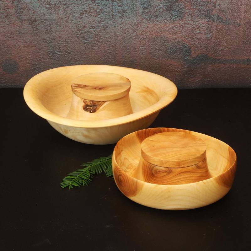 Schmuckdosen Kirsch Oder Birken-Holz Gedrechselt Von Hand von LeoUnikate