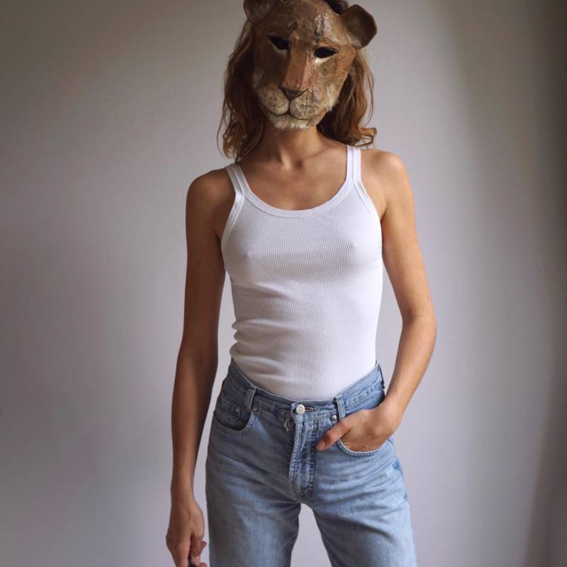 Nos 70Er 80Er Jahre Basics Singlet Weiß Geripptes Tank Top Aus Reiner Baumwolle von LeoVenustus