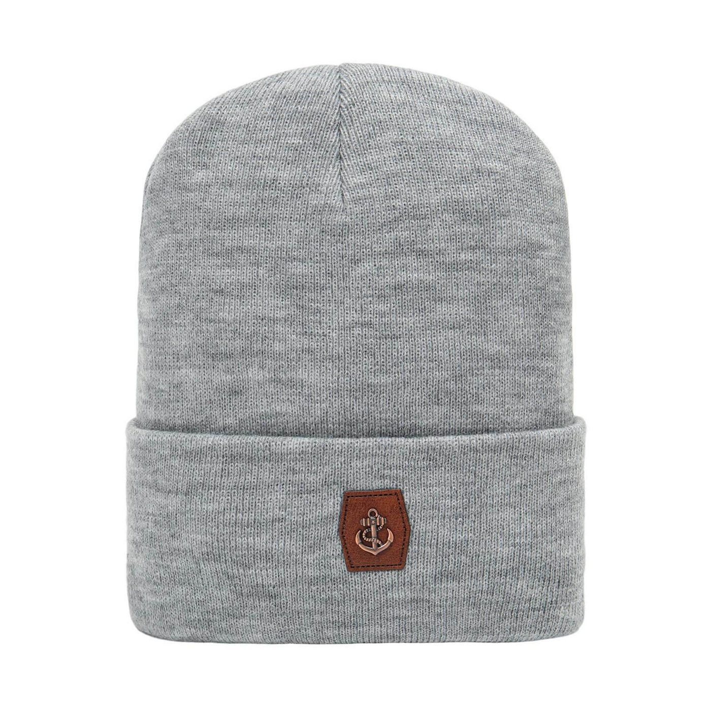 Leoberg Strickmütze Unisex Mütze Wintermütze mit Umschlag diverse Designs & Farben von Leoberg