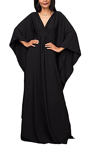 LeofL Kaftan Dressing Lose Kleid Abendkleid Nachthemd Maxikleider Langes Kleid, B, Einheitsgröße von LeofL