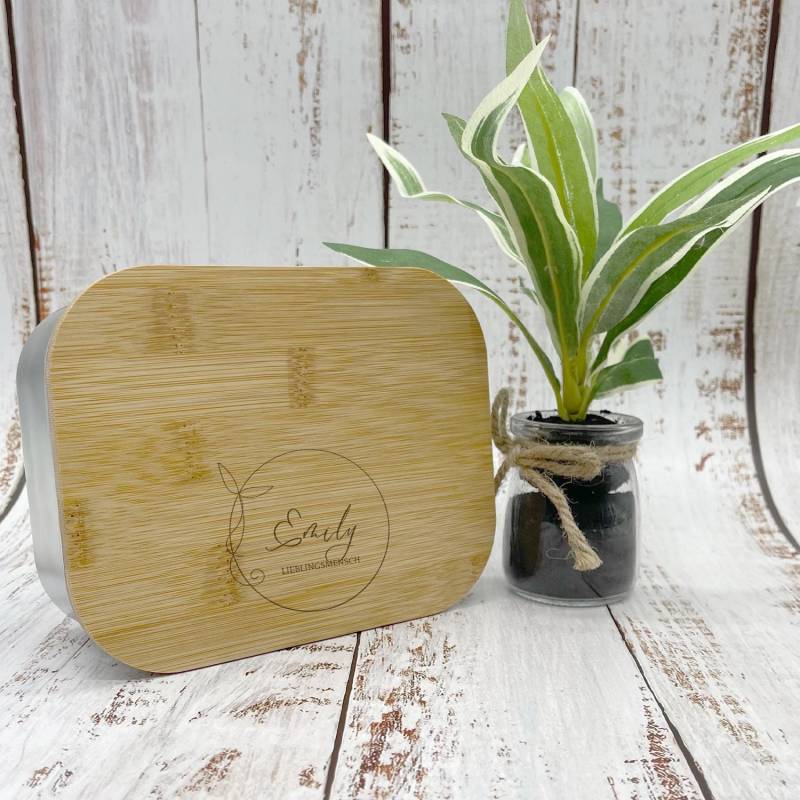 Lunchbox Zart | Brotdose Graviert Und Personalisiert Mit Name Text von LeolyDE