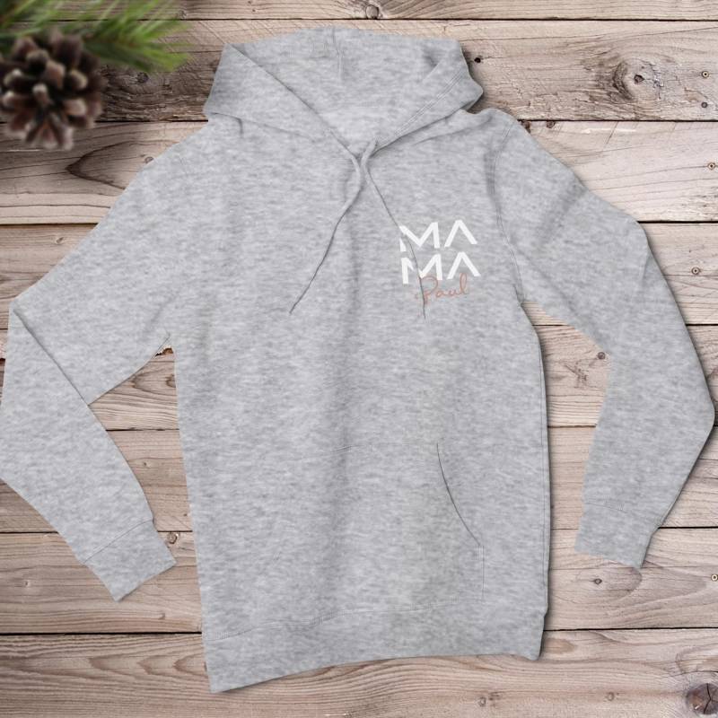 Mama Hoody Grau Personalisiert Mit Namen von LeolyDE